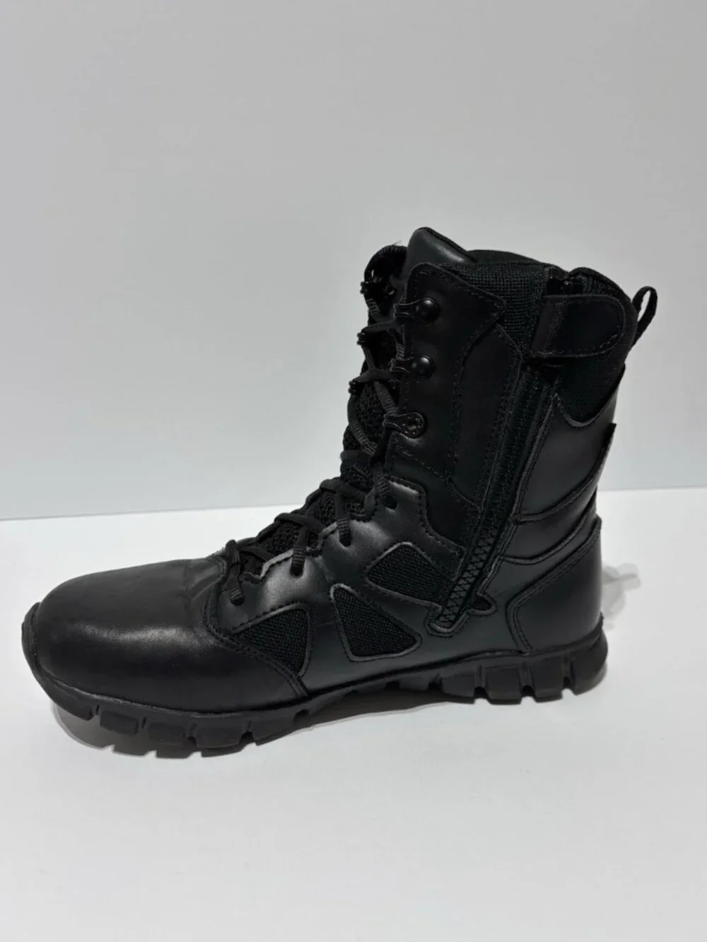 Reebok Men’s Sublite Cushion Tactical 8” Waterproof Black Boots, Size 9 M